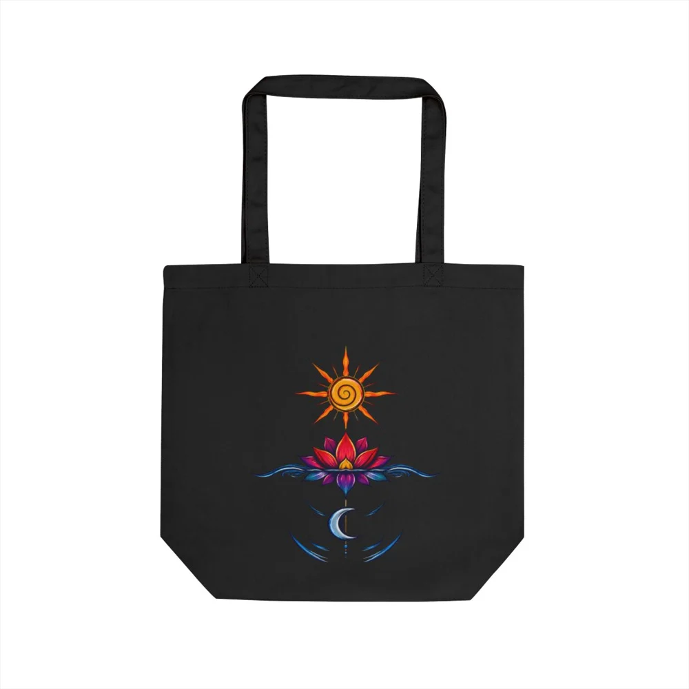Solar Lotus Eco Tote — Krystal Starr Celestial Wear