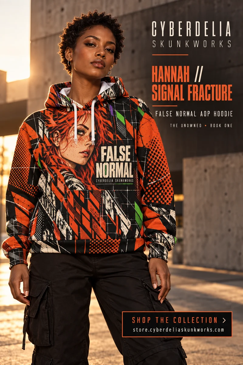 HANNAH // SIGNAL FRACTURE — False Normal AOP Hoodie