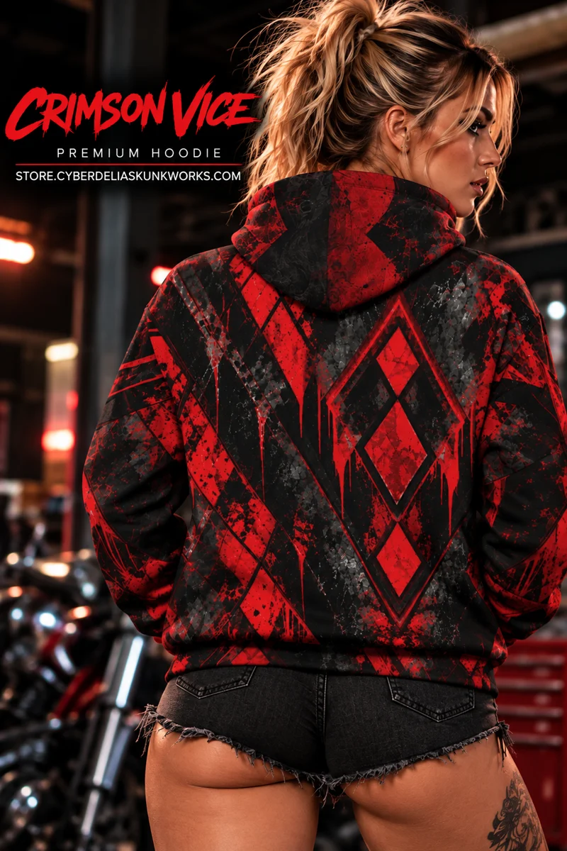 Crimson Vice | AOP Hoodie