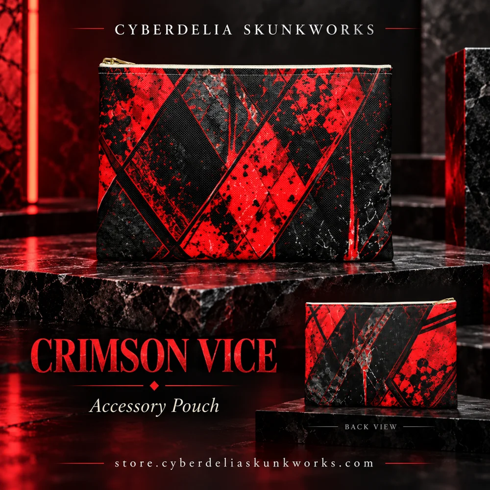 CRIMSON VICE Rebel Accessory Pouch | Cyberdelia Skunkworks
