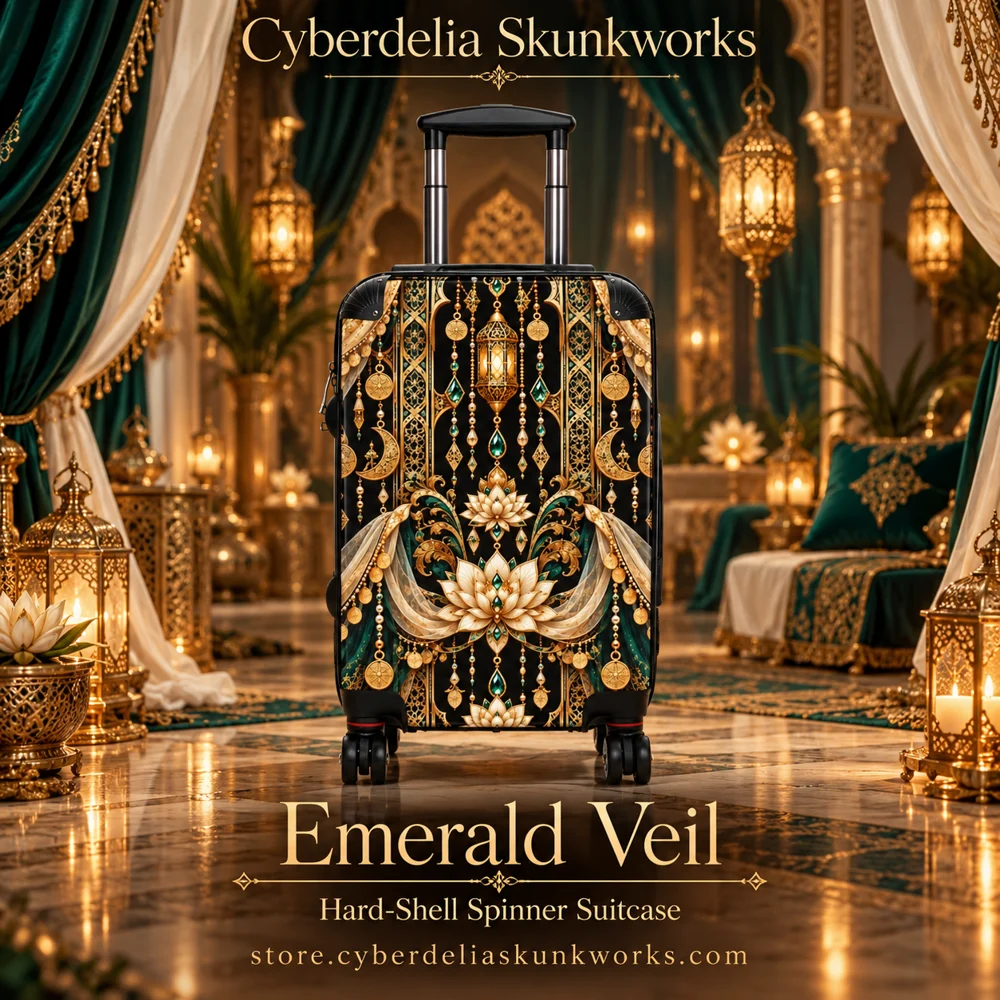 Emerald Veil | Hard-Shell Spinner Suitcase