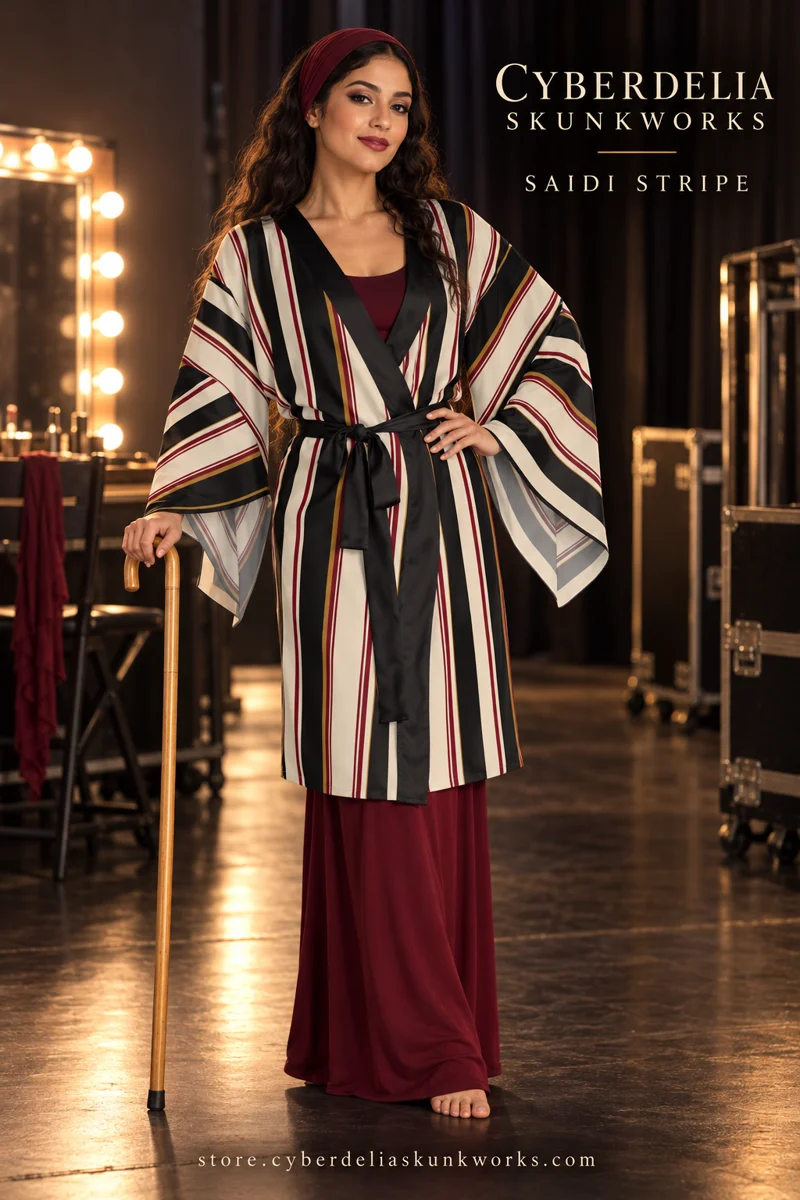 Saidi Stripe | Kimono Robe — Cyberdelia Skunkworks